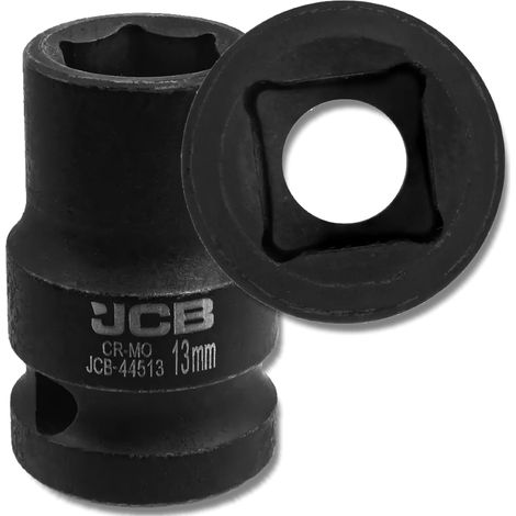 JCB Schlagschrauber-Steckschlüssel 1/2" 13 mm 6-Kant Cr-Mo