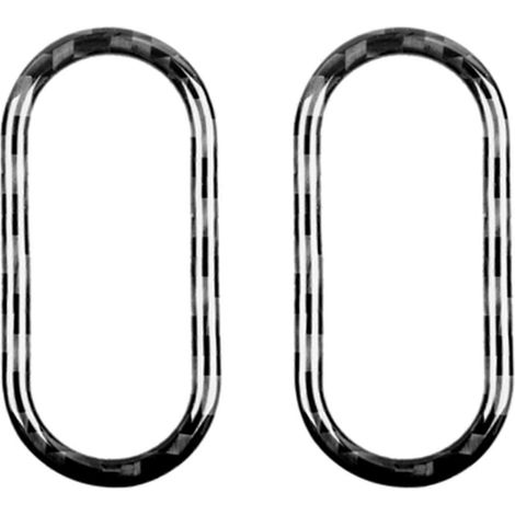 2x Cache-bouton/interrupteur de témoin lumineux intérieur en fibre de carbone pour MINI Cooper F55 F56 Countryman F60 (1/5)