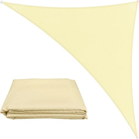 VOILE D'OMBRE Jaune 3x4x5m Protection UV Résistant (1/5)