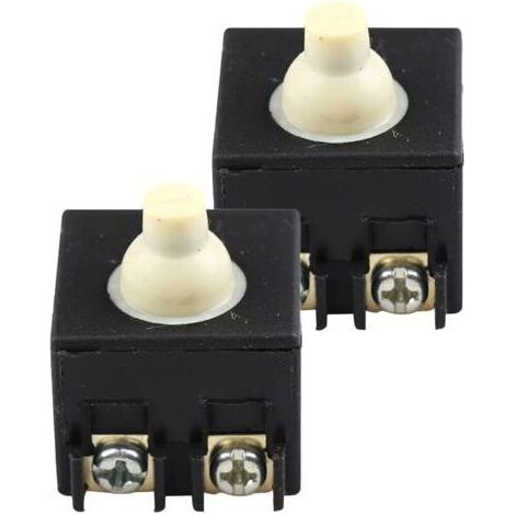 （××cm）Lot de 2 interrupteurs de rechange pour meuleuse d'angle - Anti-poussière - Bouton poussoir - Pour outil électrique portatif