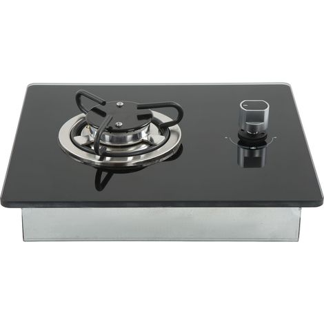 Table de cuisson gaz RV 290x325mm, vitre trempée, puissance 1,8kW, réglage sans flamme, pour cuisine de camping-car, yacht ou bateau (1/5)