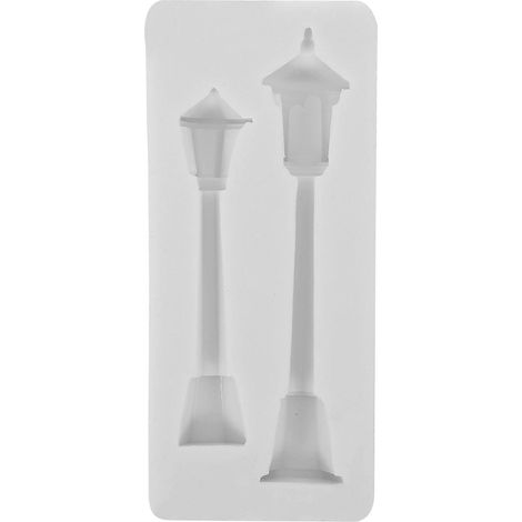 Moule en silicone pour lampadaire, idéal pour la création de bijoux en résine, moules en silicone pour résine époxy, décoration de gâteau de Noël miniature en résine, moules en silicone pour résine ép