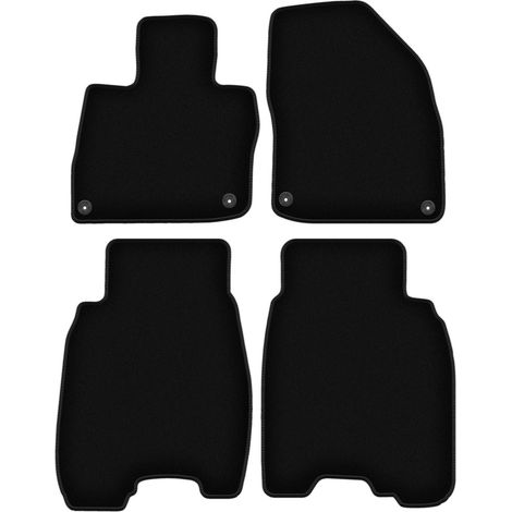 Tappetini BASIC in velluto nero per: Honda Civic VIII (UFO) hatchback (2006-2012) (1/5)