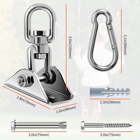 Montageset für Sonnensegel 15 5 cm Edelstahl 304 für rechteckige dreieckige Sonnensegel geeignet für Garten Rasen Terrasse und andere 15,5 cm (1/4)