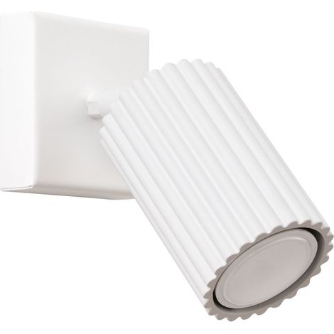 Spot mural aluminium GU10 orientable Blanc Moderne