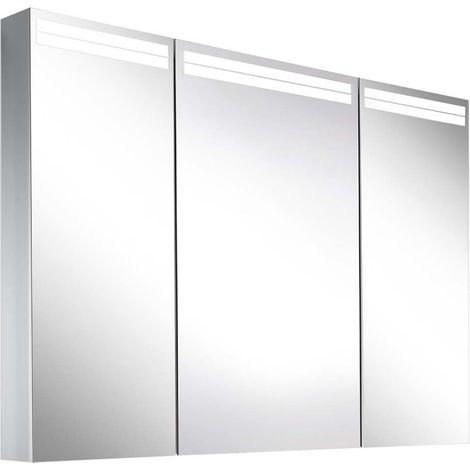 Armario con espejo iluminado Schneider ARANGA TW, 3 puertas,