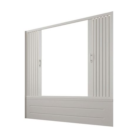 Box Sopravasca Nicchia a Soffietto con Apertura Centrale Forte 170 cm a 140