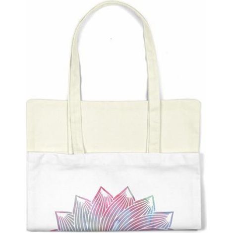 Tote bag Bonamaison en coton 34 x 40 cm — sac shopping réutilisable, anses 30 cm (1/4)