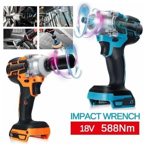 Clé à chocs sans fil électrique 18V 588Nm pour batterie Makita (1/2)