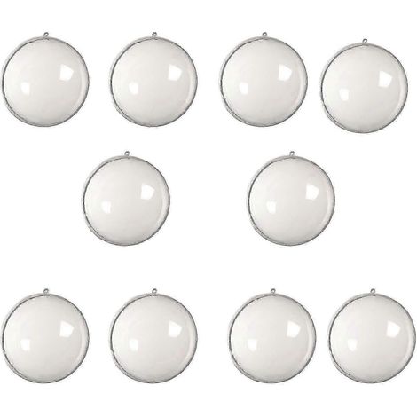 Boules de Noël transparentes à remplir, décorations de sapin, N11946 (1/2)