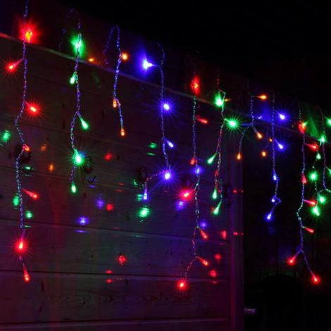 Guirlande Lumineuse En Guirlande De Glace - 3 M - 16 Bandes Led - Alimentation Usb - Décoration Extérieure De Noël Et Nouvel An (1/5)