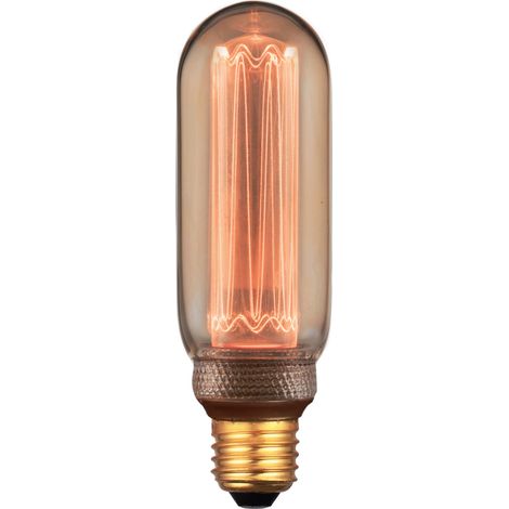 Ampoule LED déco T45 ambre E27 4W 200lm 1800K Polux