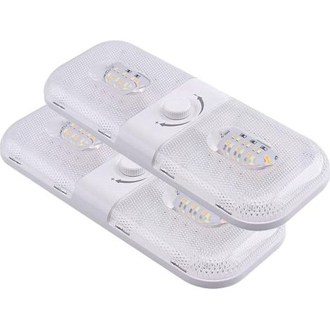 Lampadine LED da 12V con interruttore - 3 temperature di colore - 10W - 1000L - Set da 2 (1/5)