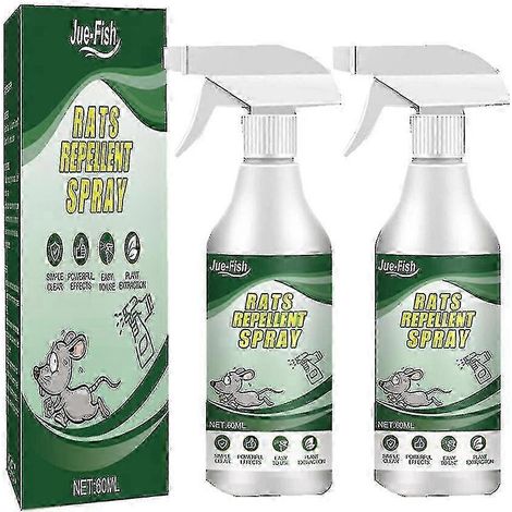 Spray répulsif pour souris et rongeurs à base d'huile essentielle de menthe poivrée naturelle (2x). (1/4)