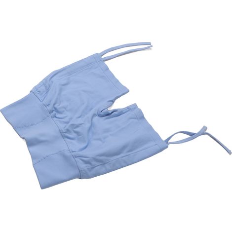 Short de yoga taille haute sans coutures à cordon, bleu ciel, pour femme, idéal pour le fitness et l'entraînement (taille M). Short de sport galbant les hanches. (1/5)