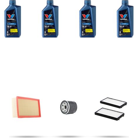 Kit tagliando 3 FILTRI e 4L OLIO compatibile con Hyundai Getz 1.6 78kw dal 2005 (1/5)