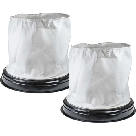 vhbw 2x filtro de tela reemplaza Ghibli 6830000 para aspiradora, aspirador húmedo/seco - Bolsa tejido negro blanco
