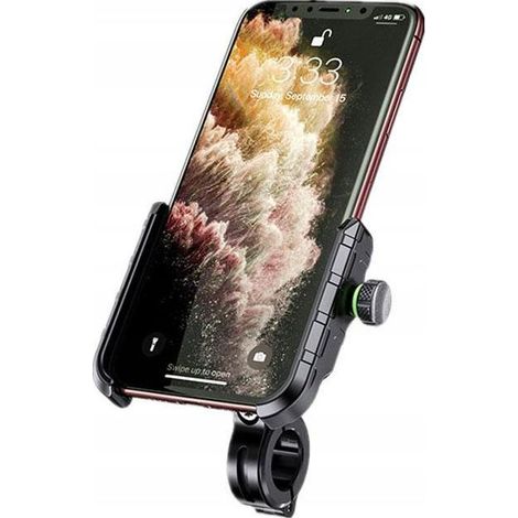 SUPPORT DE TéLéPHONE POUR MOTO BIKETEC, à FIXER SUR GUIDON OU RéTROVISEUR, TYPE : R9-METAL (1/3)