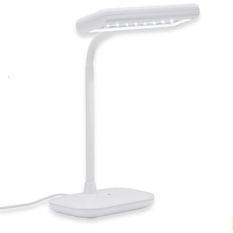LED Schreibtischlampe Tageslicht dreh-& schwenkbar 8.5W 6500K Weiß Briloner