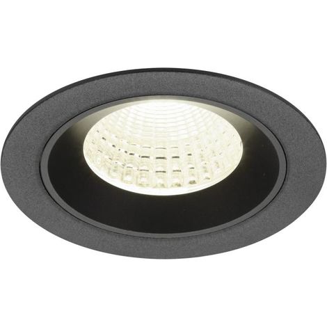 Encastré downlight NUMINOS® M intérieur 4000 K 55° IP20 rond noir - SLV - 1009637