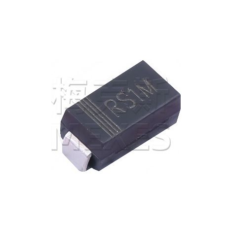 Changdian RS1M SMA FR107 1A 1000V Fast Recovery Diode Chip Electronic Components (5 pieces)