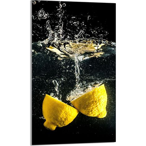 Planche à découper en verre 30 x 52 cm Citron (1/5)