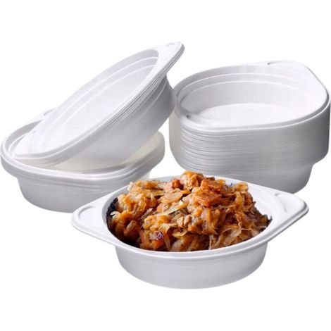Tazón para caldo con asas, reutilizable, 500 ml, 100 unidades (1/3)