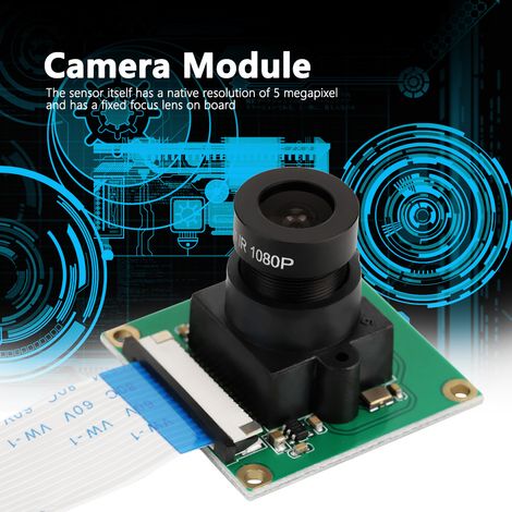 Module Caméra 5MP 32x32mm pour Raspberry Pi 2/3, Capteur HD, Carte PCB Compatible, Kit DIY, Vidéo Surveillance (1/5)