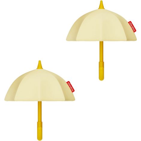 Veilleuse magnétique en silicone pour petits parapluies, veilleuse simple et mignonne à tapoter, lot de 2 veilleuses à minuterie (1/5)