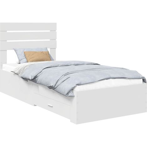 Maison Exclusive - Estructura de cama con cajón con cabecera Made