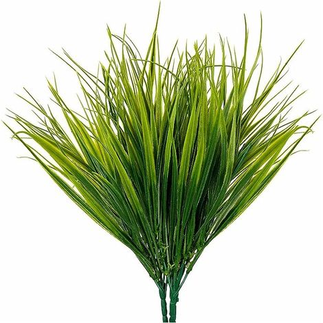 Plantes Artificielles en Plastique (Lot de 6) - Plante Artificielle Interieur/Extérieur Réaliste pour Maison, Bureau, Jardin et Cuisine - Fausse Plante pour Mariage, Table et Véranda (1/5)