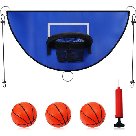 Panier de Trampoline, Jante Breakaway pour Tremper Fixation de Basket Ball Trampoline avec Mini Ballons de Basket Accessoire Trampoline pour Enfants Adultes Intérieur Extérieur (1/5)