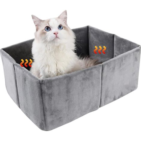 Lits pour Chats D'Intérieur Lit Apaisant pour Animaux Niche en Forme De (1/5)