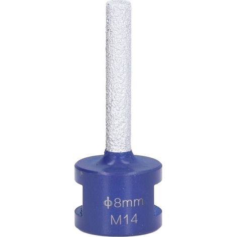 Fraise à rainurer diamantée brasée sous vide, filetage M14 pour céramique dure, 8mm (1/5)