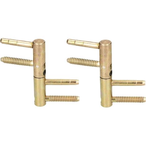 KOTARBAU Lot de 2 bandes de perçage universelles en laiton de 14 mm - Pour porte d'entrée - Robuste - Grande capacité de charge - Tête de cylindre réglable (1/5)