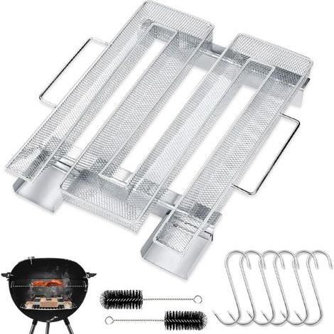 Générateur de Fumée Froide, Grande Qualité en Acier Inoxydable pour Fumoir Professionelle, Fumoir à Froid pour Saumon avec Brosse et Crochet, Fumoir de Granule Fumage Viande Poisson (1/4)