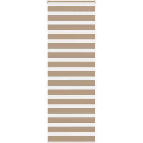Doppelrollo Sandbraun 90x200 cm Stoffbreite 85,9 cm Polyester