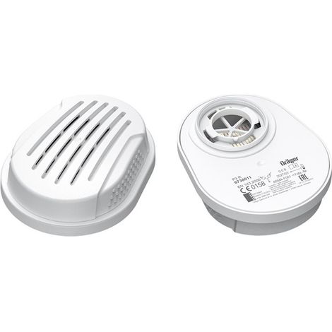 Dräger X-plore® P3 R filtre à baïonnette contre particules, poussière 22 cartouches compatibles avec des masques de protection