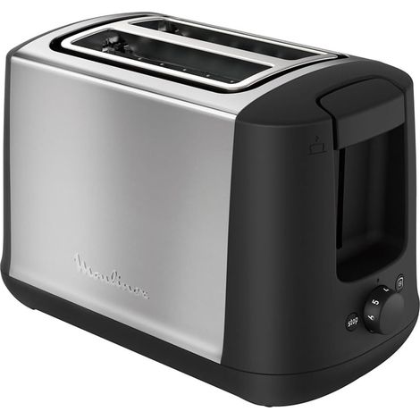 Grille-pain Noir Inox 2 Fentes 850W (1/2)