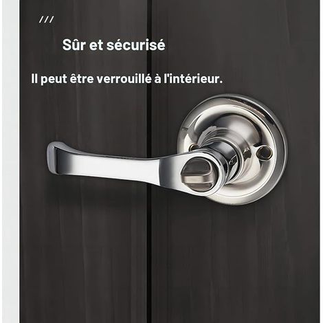 Interior Door Handle Key Lock, Latch Size 60/70 mm