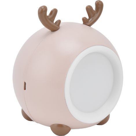 Lampe de nuit animal mignonne portable, luminosité réglable, protection des yeux, 3 températures de couleur, veilleuse chambre, grise (1/5)
