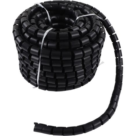 Gaine de protection pour câbles, résistante à l'usure, aux acides et aux alcalis, noire, diamètre 42 mm, longueur 20 m (1/5)