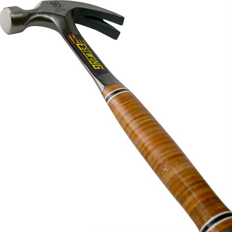 Estwing E16C Curved Claw Hammer with Leather Grip, 16oz/448g