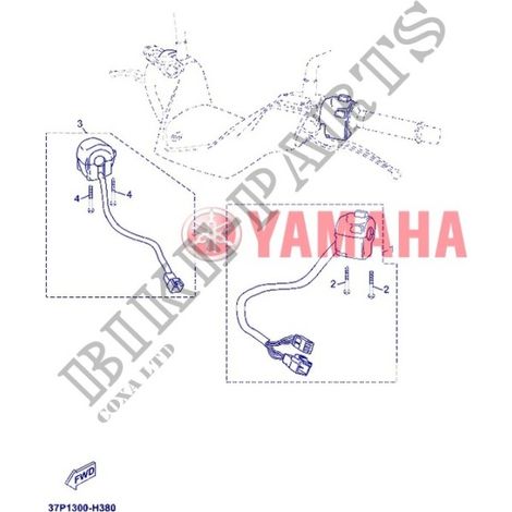 Yamaha 37P-H3975-00 - Switch 2 X-max 125 2010-12