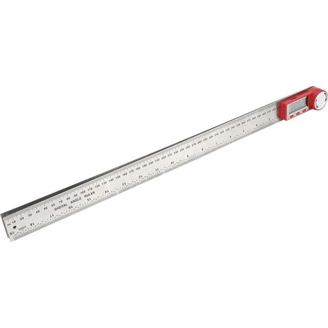 Règle numérique en acier inoxydable, appareil de mesure électronique à 360° pour la mesure des angles et des longueurs de 0 à 500 mm (1/5)