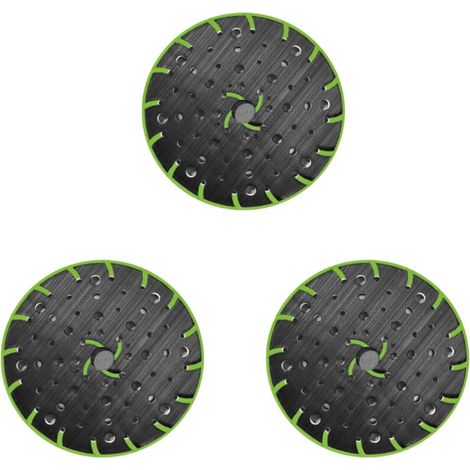3 plateau de ponçage souple pour ponceuse excentrique Festool 150 mm –Filetage De Raccordement M8,Compatible Avec pour Festool Rotex RO, ETS 150 Etc,Patin de ponçage