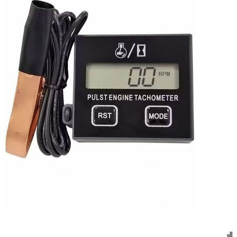 Tachymètre numérique inductif 2 temps – Précision 0,05% – Pour tronçonneuse, tondeuse, moto – Pile lithium (1/4)
