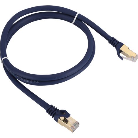 Lot de 2 câbles Ethernet Cat8 40 Gbit/s (2000 MHz) RJ45, cordon de brassage LAN de 1 m