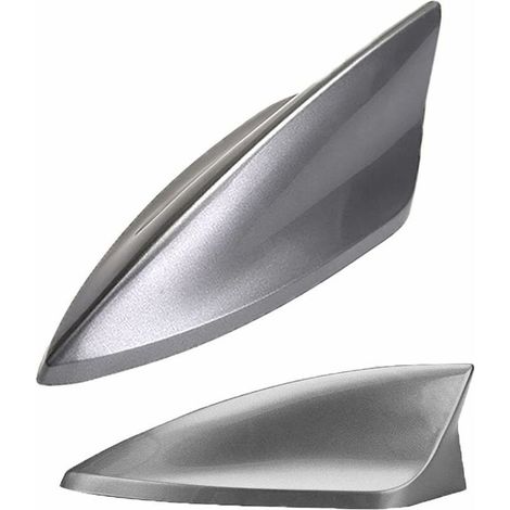 Haifischflossenantenne, Autoantenne, Universal-Autoantenne, FM/AM-Antenne, ABS, verbesserter Signalempfang, wasser- und staubdicht (Grau) (1/5)
