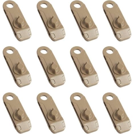 Vtizikl Clips de fixation pour bâches de camping, en plastique, avec petits œillets, pour auvents, toiles d'ombrage, jardin et activités de plein air. (1/4)